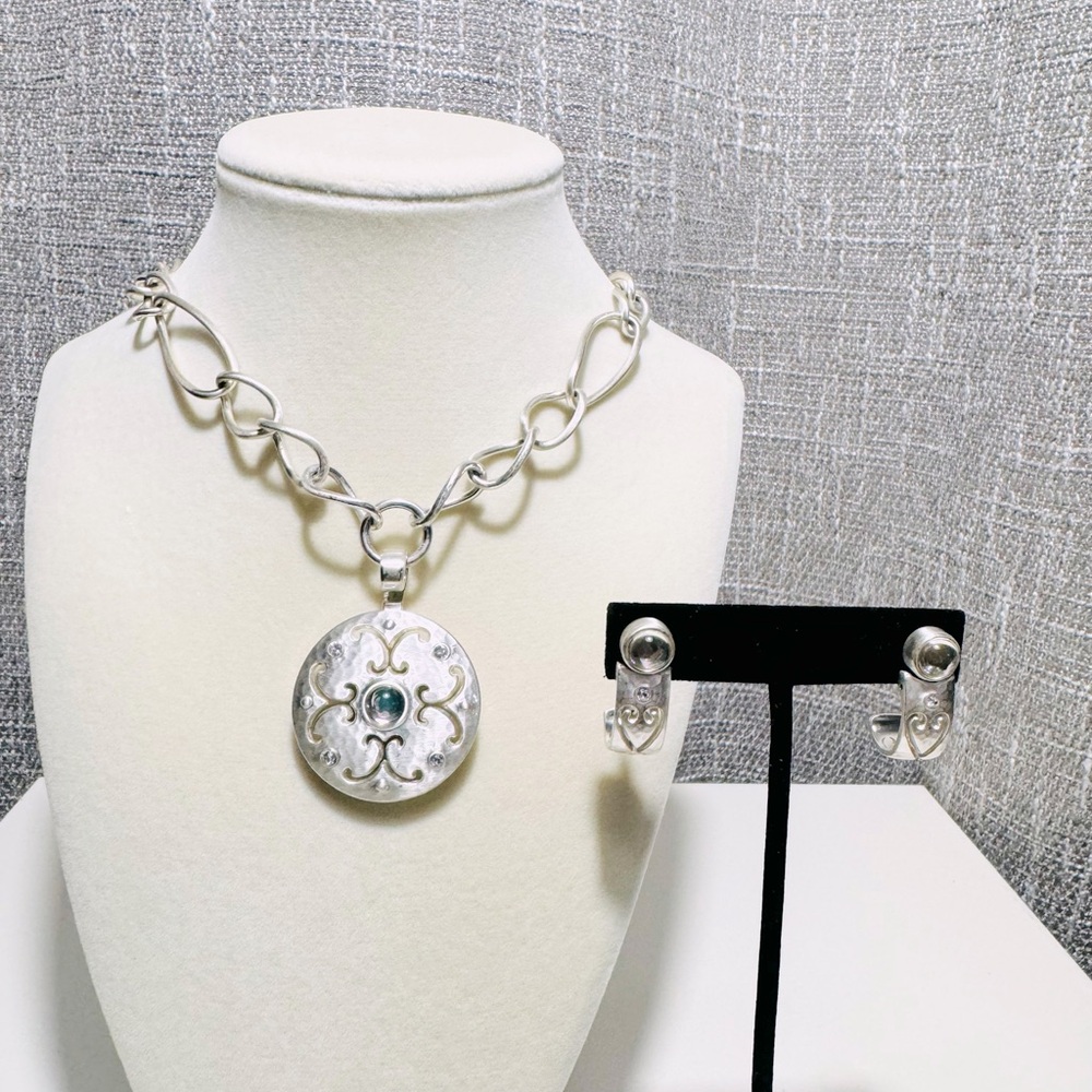 $190 Retail BRIGHTON Versailles Necklace & Earrings Set